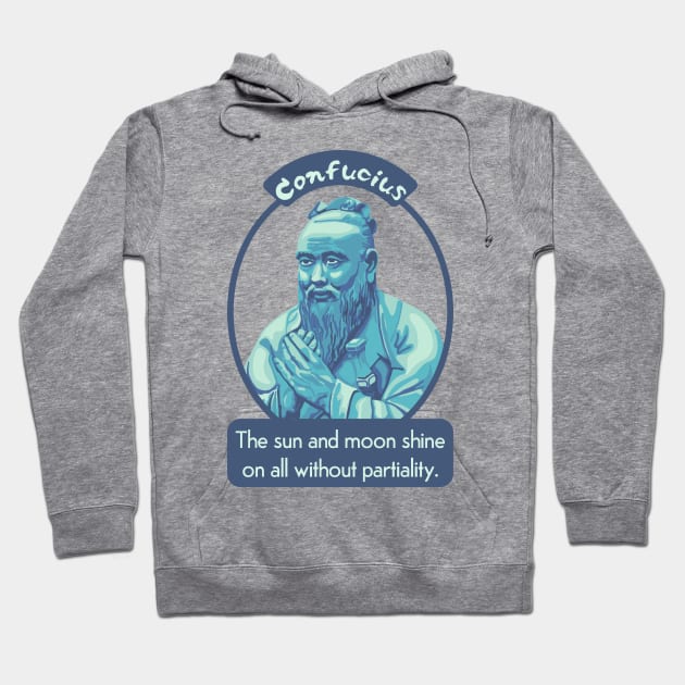 Confucius Portrait and Quote Hoodie by Slightly Unhinged